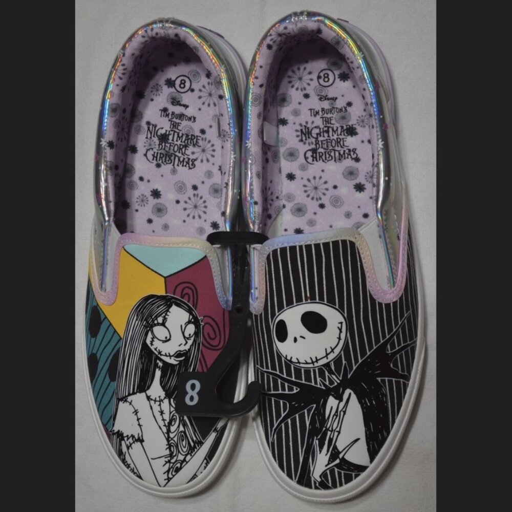 Ground Up Disney Nightmare Before Christmas Slip On Shoes